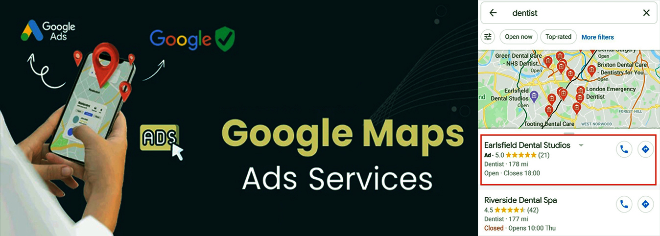 Google map ads and GMB marketing